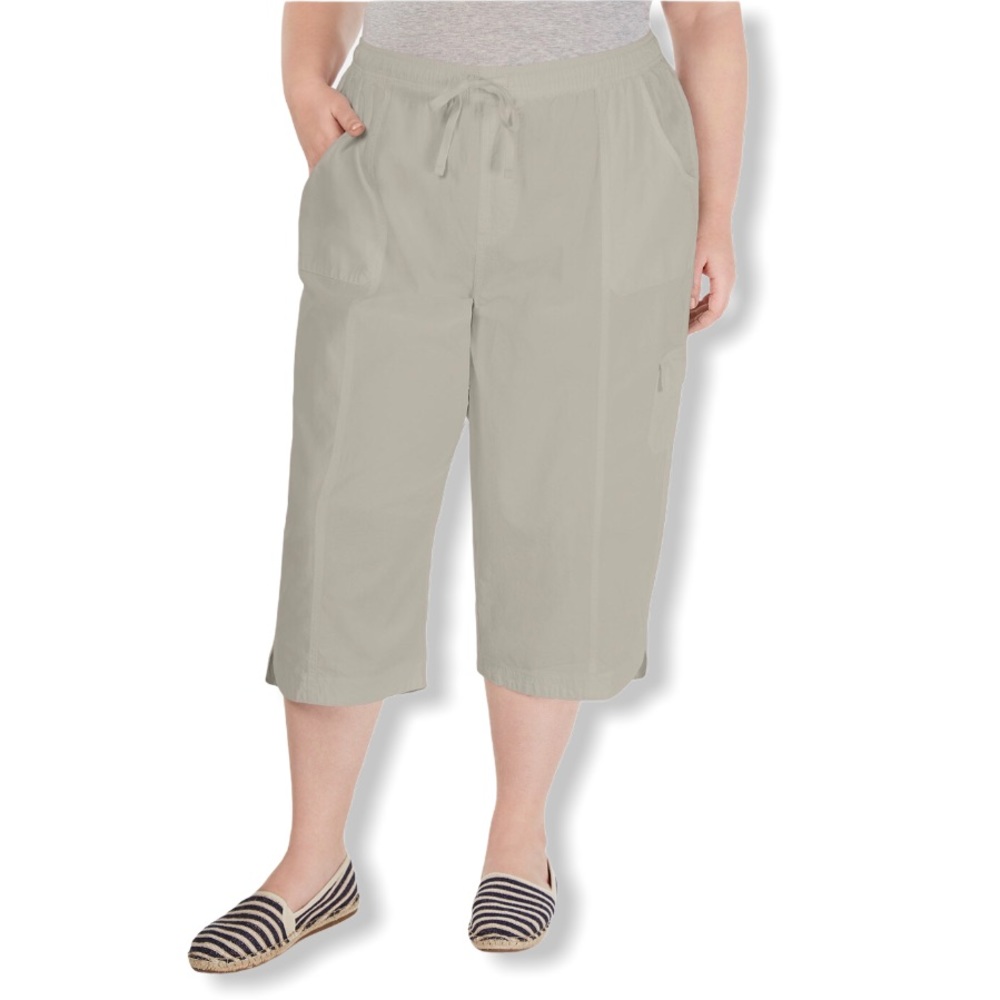 Karen Scott Womens Plus EDNA Cotton Pull